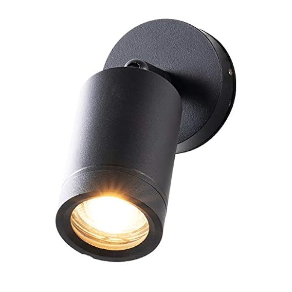 GRFIT Lámparas de Pared Lámpara giratoria LED Luz de Techo Minimalista Black Direccional Spotlight Natural Warm White Home Lámpara de Pared LED
